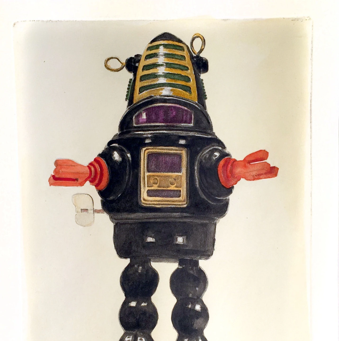 Robot di latta, nero