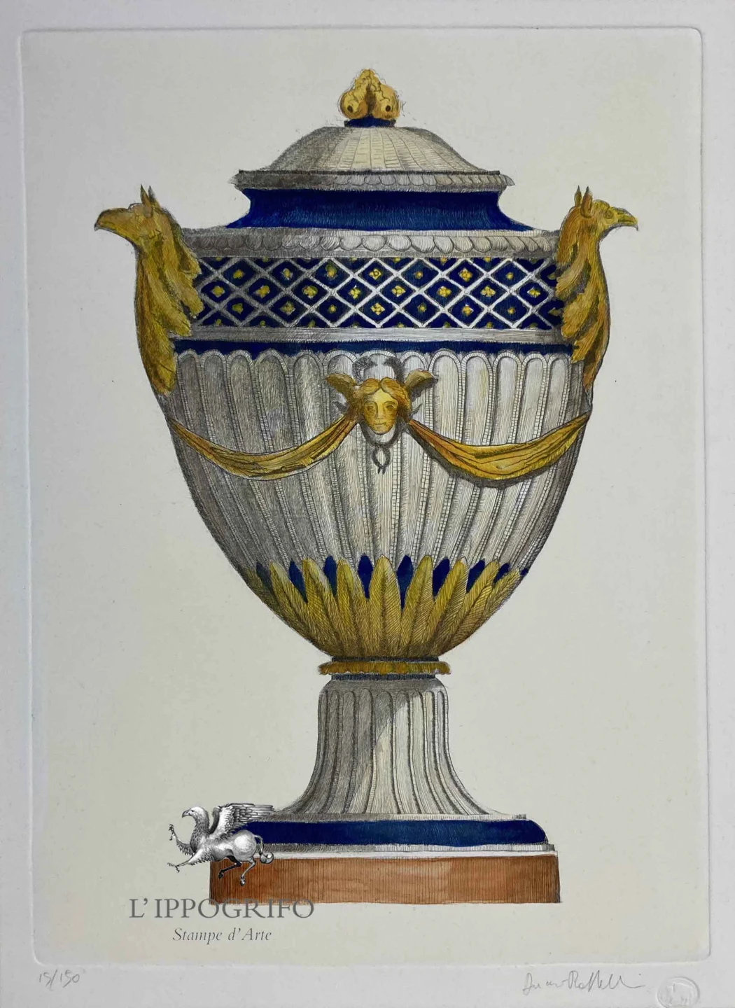 Coppa rinascimentale - Grifoni